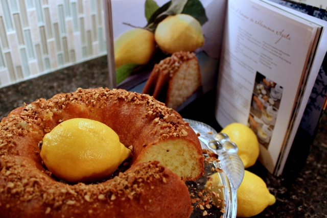 Finished cake - Mamma Agata's Lemon Cake Recipe - Delectable Destinations
