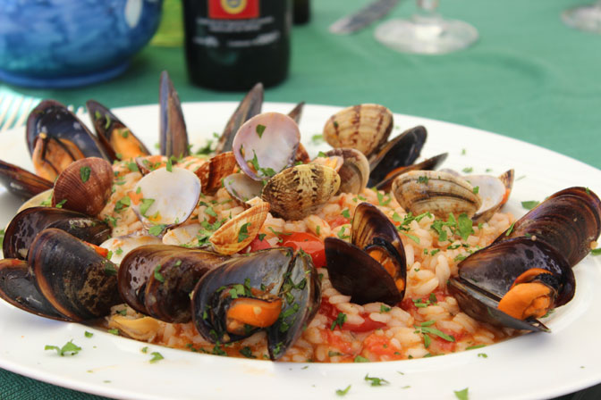 Typical Amalfi Coast Seafood Dish at C'era Una Volta - Positano - Italian Love Affair Food Culinary Tours - Delectable Destinations - Carol Ketelson