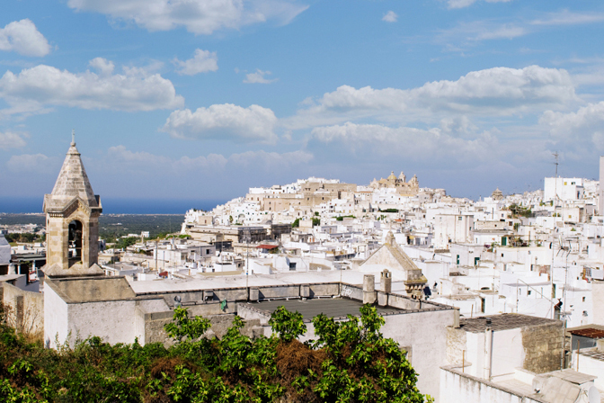 Ostuni, the "White City", a stunning town, famous for the dazzling effect of its architecture - Discovering Puglia Luxury Travel - Delectable Destinations - Carol Ketelson