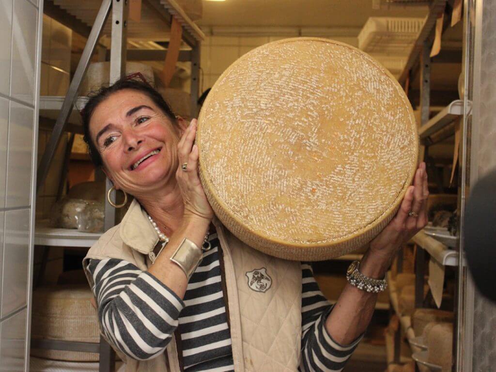 cheese wheel Tuscany Italy Carol Ketelson Delectable Destinations Culinary Tours